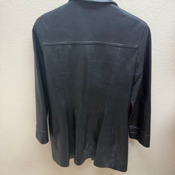 vintage parfait leather jacket coat - Picture 4 of 5